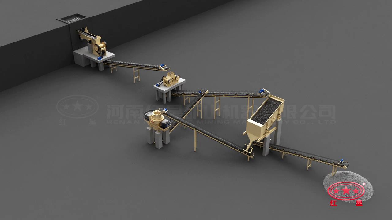 先粗、中細碎后再制砂