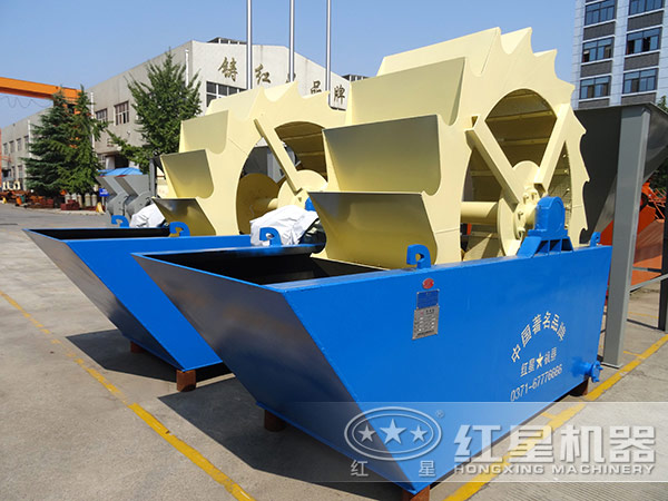 單葉輪式洗砂機，占地小，處理量小