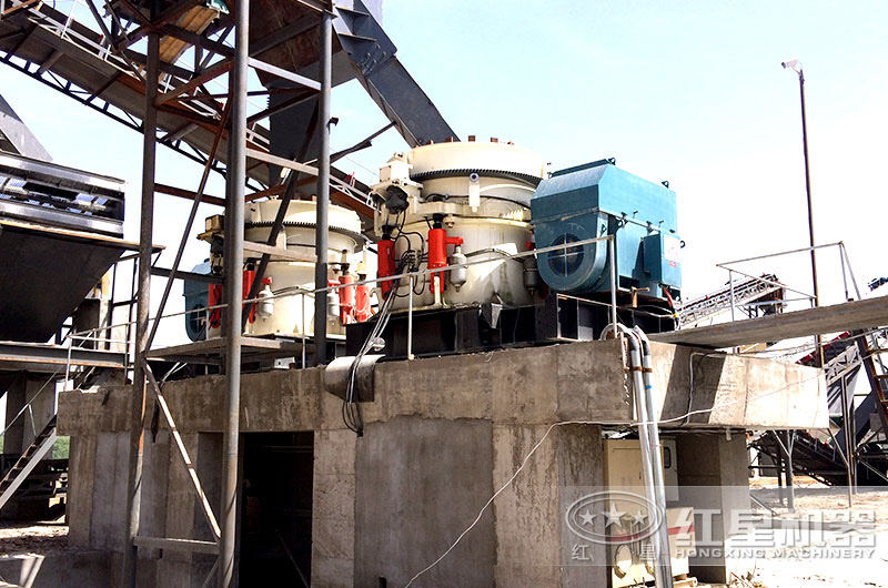 圓錐破產(chǎn)量大，自動(dòng)化程度高，適合中大型砂石廠